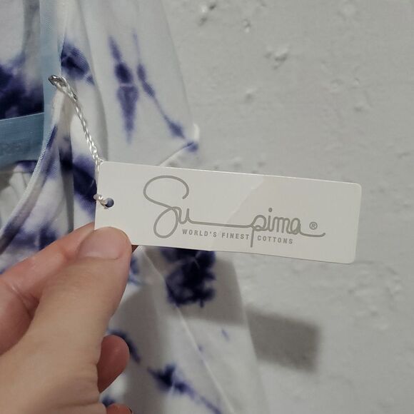 Victoria's Secret Supima Cotton Bra Tops Tie-Dye Halter Dress Size L - Picture 3 of 13